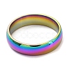 Ion Plating(IP) 304 Stainless Steel Flat Plain Band Rings STAS-I160-B-19mm-M-2