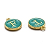 Initial Letter A~Z Alphabet Enamel Charms ENAM-X0018-15-3