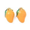 Brass Enamel Pendants KK-L256-44G-03-1