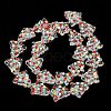 Handmade Bumpy Glass Beads Strands LAMP-F032-08J-3