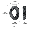 Opaque Acrylic Linking Rings OACR-YW0001-30-4