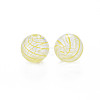 Transparent Handmade Blown Glass Globe Beads GLAA-T012-35A-01-2