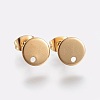 Ion Plating(IP) 304 Stainless Steel Stud Earring Findings STAS-K184-01-02G-1