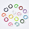 Spray Painted Iron Open Jump Rings X-IFIN-T017-04A-2