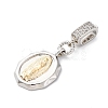 Brass Micro Pave Cubic Zirconia Pendants KK-S510-45GP-03-2