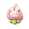 Opaque Resin Pendants RESI-V011-01A-1