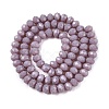 Opaque Solid Color Imitation Jade Glass Beads Strands EGLA-A044-P6mm-D13-2