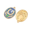 304 Stainless Steel Enamel Pendants STAS-C158-04G-02-2