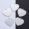 Tarnish Resistant 304 Stainless Steel Pendants STAS-I140-10B-S-1
