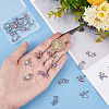 24Pcs 6 Styles 304 Stainless Steel Enamel Connector Charms STAS-DC0010-36-3