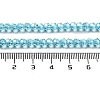 Electroplate Transparent Glass Beads Strands EGLA-A035-T4mm-A08-4