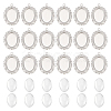 Unicraftale 50Pcs 316 Surgical Stainless Steel Pendant Cabochon Settings STAS-UN0049-60-1