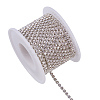 Brass Rhinestone Strass Chains CHC-T001-SS10-01S-1