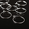 Silver Color Plated Brass Earring Hoops X-EC067-1S-3