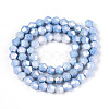 Anti-Tarnish Electroplate Bicone Glass Beads Strands EGLA-T021-6mm-16-09-2