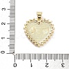 Rack Plating Brass Micro Pave Cubic Zirconia Pendants KK-Z064-05G-4