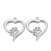 304 Stainless Steel Pendant Cabochon Settings For Enamel STAS-F249-46P-1
