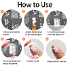 Stainless Steel DIY Nail Art Templates MRMJ-WH0098-058-7