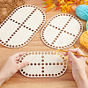 Wooden Crochet Basket Base TOOL-WH0051-16-3