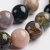 Round Natural Indian Agate Gemstone Bead Strands G-J333-07-8mm-1