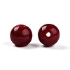 Opaque Solid Color Glass Beads GLAA-N007-10mm-A04-2