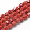 Natural Red Jasper Beads Strands G-R448-10mm-05-1