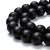 Natural Black Onyx Beads Strands G-Z024-01A-3