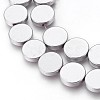 Electroplated Non-magnetic Synthetic Hematite Beads Strands G-P392-S06-2