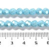 Electroplate Opaque Glass Beads Strands X-EGLA-A035-P6mm-A08-4