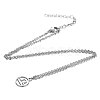 Non-Tarnish 201 Stainless Steel Pendants Necklaces NJEW-S063-TN505-7-2