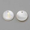 Freshwater Shell Pendants X-SHEL-Q010-009G-2