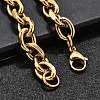 304 Stainless Steel Cable Chain Bracelets for Women BJEW-Q050-01D-G-4