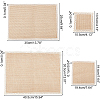 Rectangle Jute Cloth Table Mat AJEW-WH0180-39-2