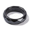 Magnetic Synthetic Hematite Finger Ring for Men Women RJEW-A047-01C-2