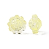 Transparent Spray Painted Glass Beads X-GLAA-I050-06J-3