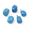 Natural Howlite Pendants G-k302-B14-1