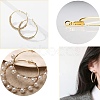 16Pcs 4 Size Brass Hoop Earring Findings KK-YW0001-95-6