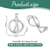 10Pcs 2 Colors Brass Tube Bails KK-PH0014-15-4