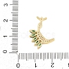 15Pcs Brass Micro Pave Cubic Zirconia Pendants KK-Z151-15G-01-4
