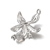 Brass Micro Pave Clear Cubic Zirconia Pendants KK-N290-25P-2
