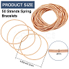 50 Strands Spring Bracelets TWIR-BC0001-53-2