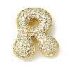 Rack Plating Brass Cubic Zirconia Pendants KK-S378-02G-R-1
