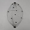 Nylon Fascinator Mesh Face Veil OHAR-WH0034-09B-01-1