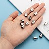 Tarnish Resistant Smooth Surface 201 Stainless Steel Cord Ends STAS-R063-95-5