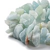 Natural Aquamarine Chip Beads Strands G-M406-A01-2