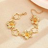 Alloy Link Chain Bracelets for Women WG5D022-04-1