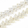 Electroplate Glass Beads Strands EGLA-N012-04G-1