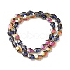 Transparent Electroplate Glass Beads Strands EGLA-F159-HR04-2