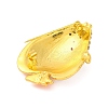Zinc Alloy Crystal Rhinestone Resin Fish Brooch JEWB-U010-01G-02-2