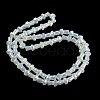 Electroplate Glass Beads Strands GLAA-K064-01A-09-3